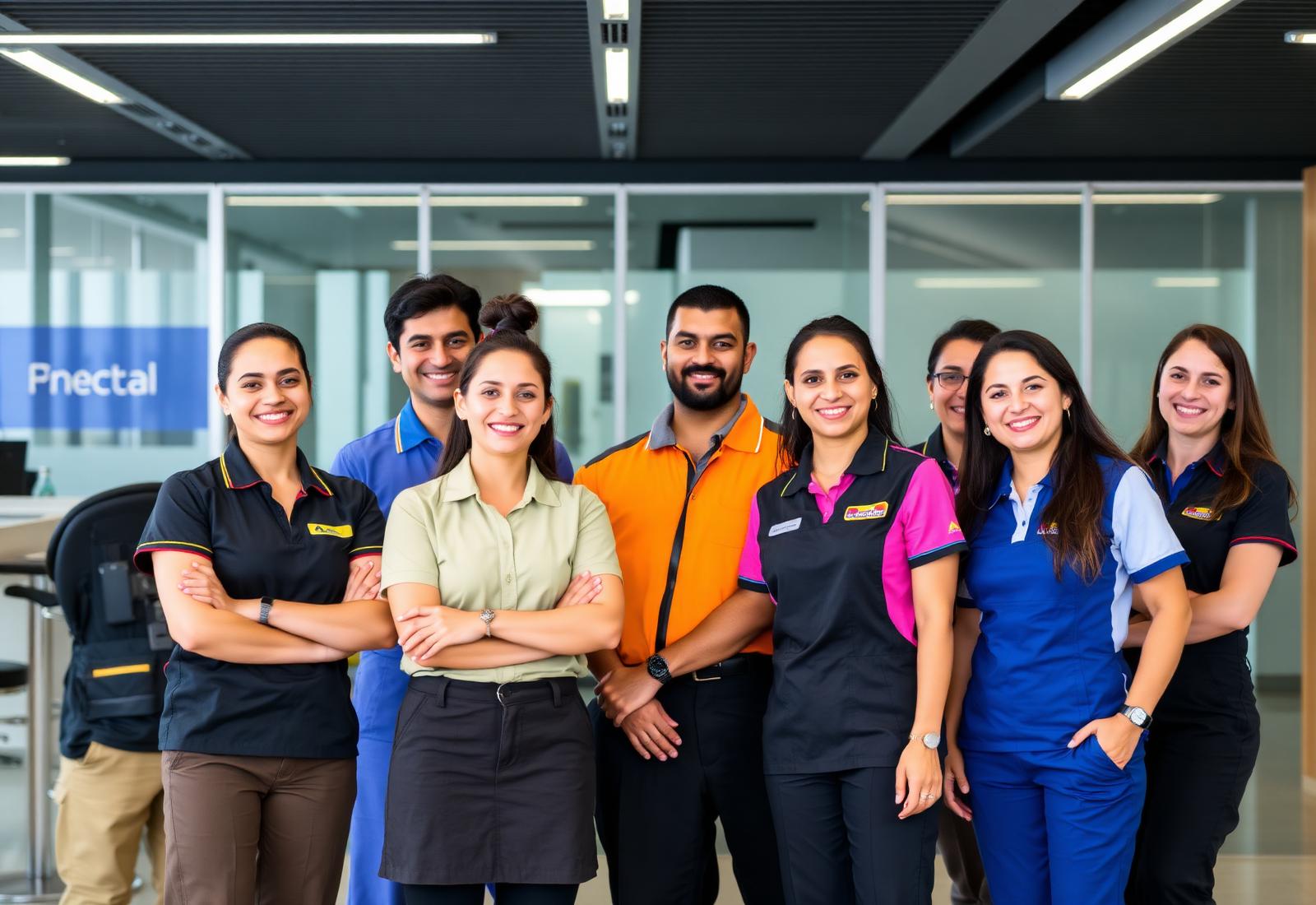 Equipe Alpha Facilities em operação